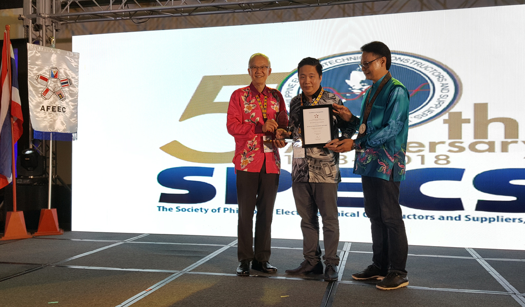 2018 ASEAN Federation of Electrical Engineering Contractor (AFEEC) - Malaysia’s Best Electrical Contractor for Commercial Category - Sunway Engineering Sdn. Bhd.