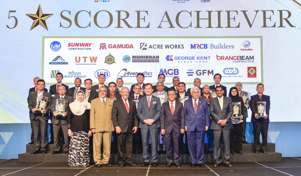 2019 5 Star SCORE Achiever Award - Sunway Construction Sdn Bhd & Sunway Engineering Sdn Bhd