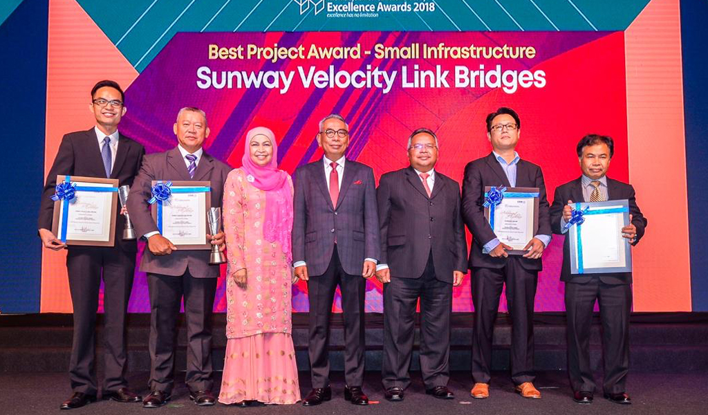 MCIEA 2018 The Best Infrastructure Project Award – Small Category (Sunway Velocity Link Bridges)