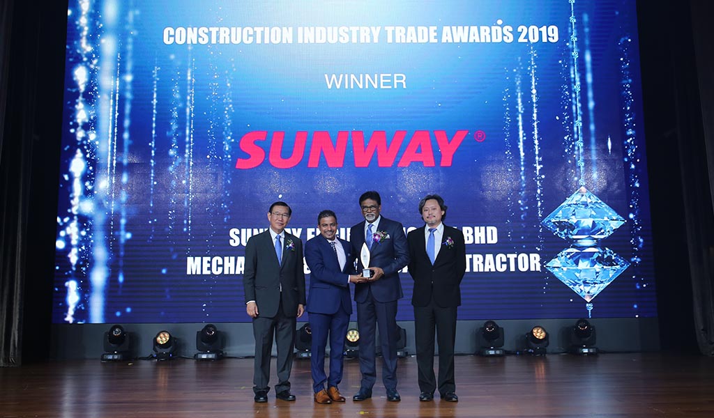 Construction Industry Trade Awards (CITA) 2019 - Sunway Engineering Sdn Bhd, Best Mechanical & Electrical Contractor