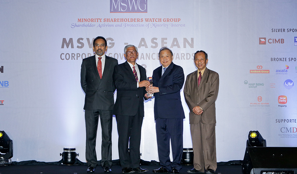 MSWG-ASEAN Corporate Governance Awards 2018, Excellence Award for Overall CG & Performance – Silver