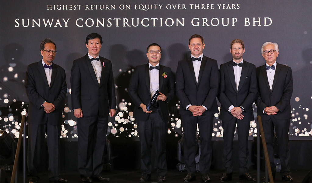 The Edge Billion Ringgit Club Corporate Awards 2019- Highest Return On Equity Over Three Years, Construction Sector