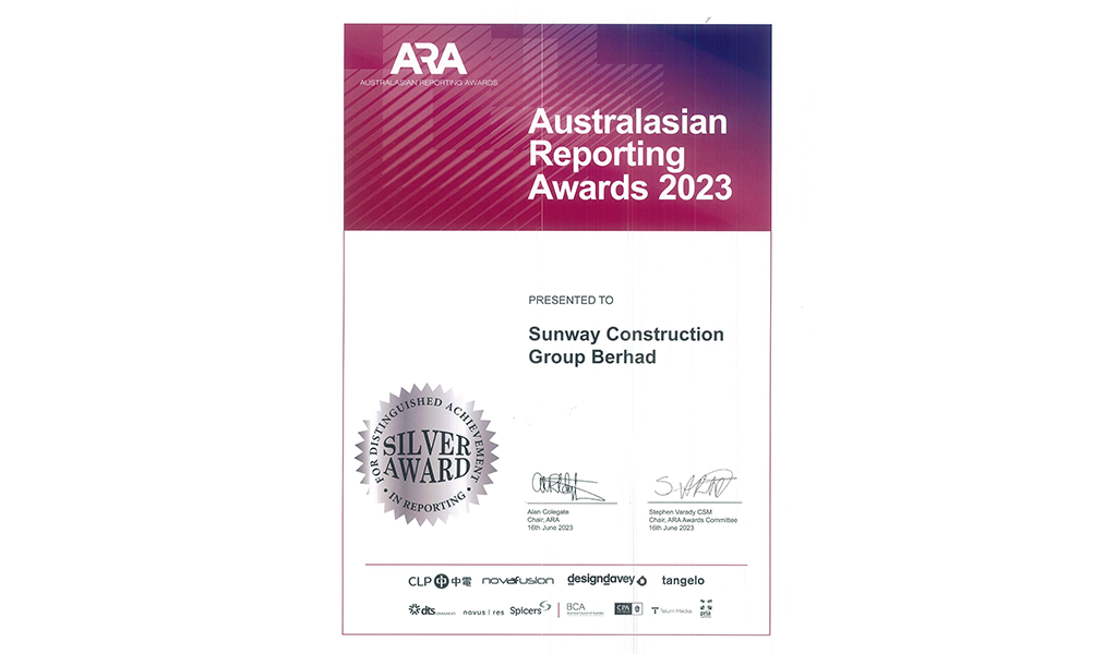 Australasian Reporting Awards (ARA) 2023 – Silver Award