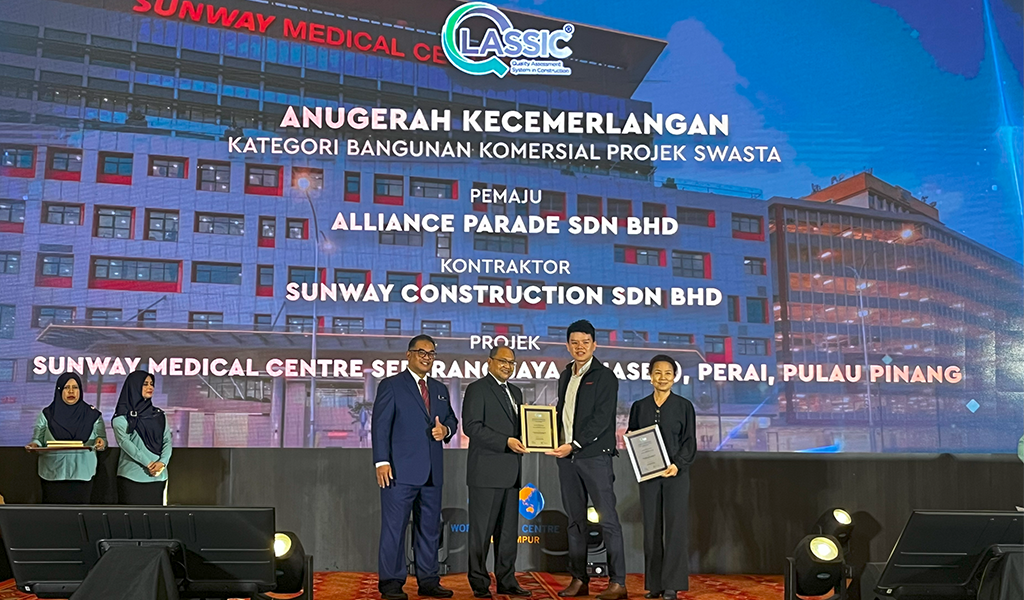 CIDB QLASSIC - Award of Excellence 2023 - Private Commercial Building Category - Sunway Medical Centre Seberang Jaya